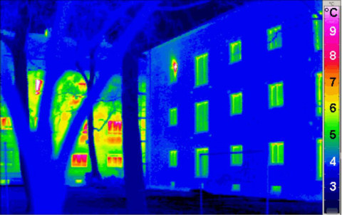 thermograph passive house
