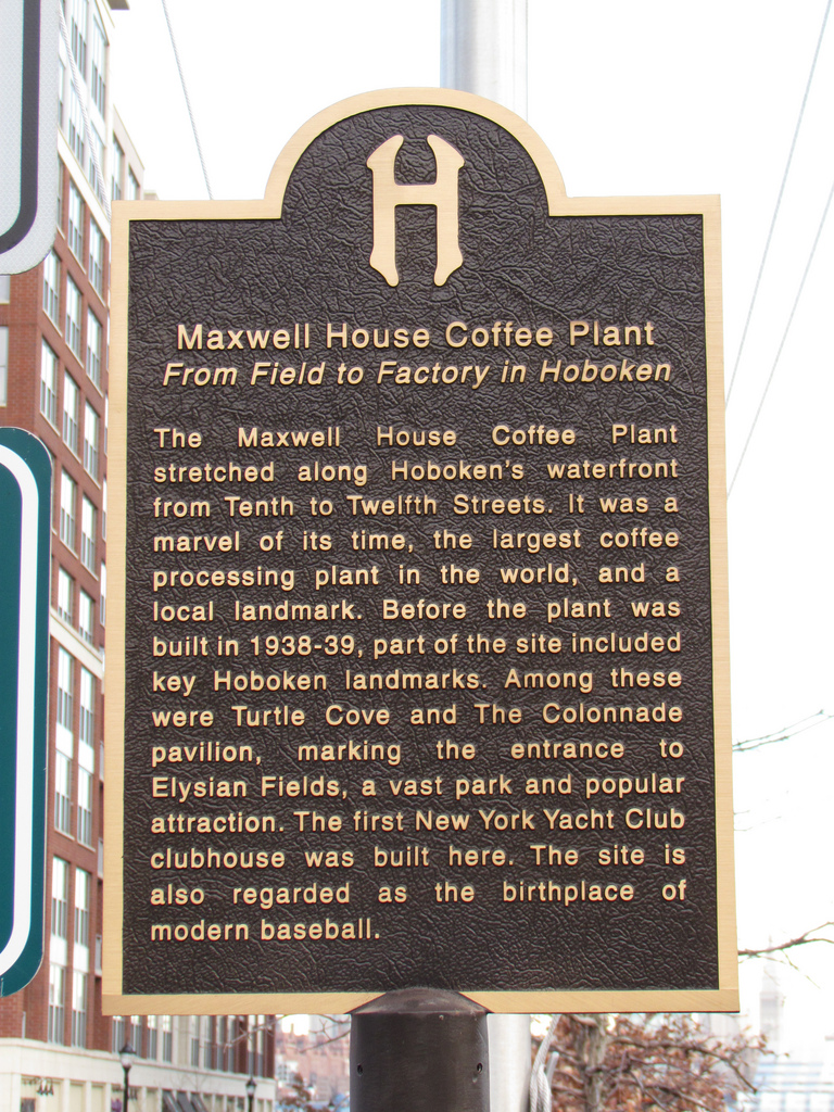 maxwell house historical plaque