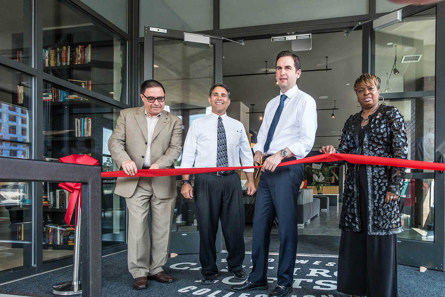 cast iron lofts jersey city apartments mayor fulop ribbon cutting before