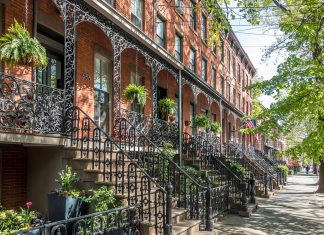 hamilton park jersey city brownstone iron porches