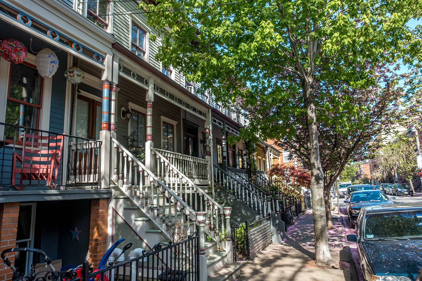 hamilton park jersey city victorian homes front porches