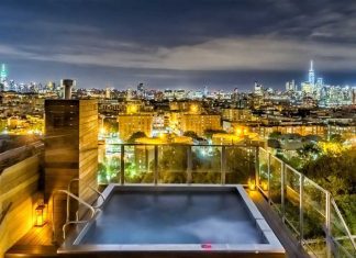 272 odgen ave townhouse dixon-jersey-city-heights crane rooftop pool night