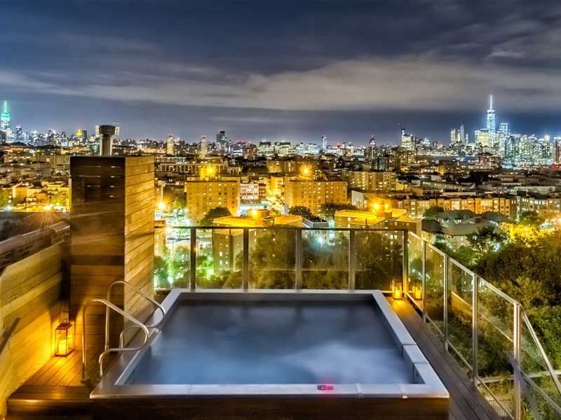 272 odgen ave townhouse dixon-jersey-city-heights crane rooftop pool night