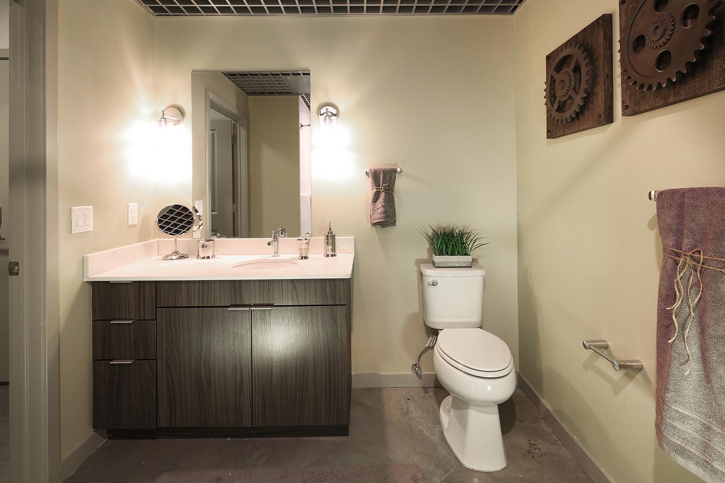 modera lofts jersey city rentals for lease bathroom