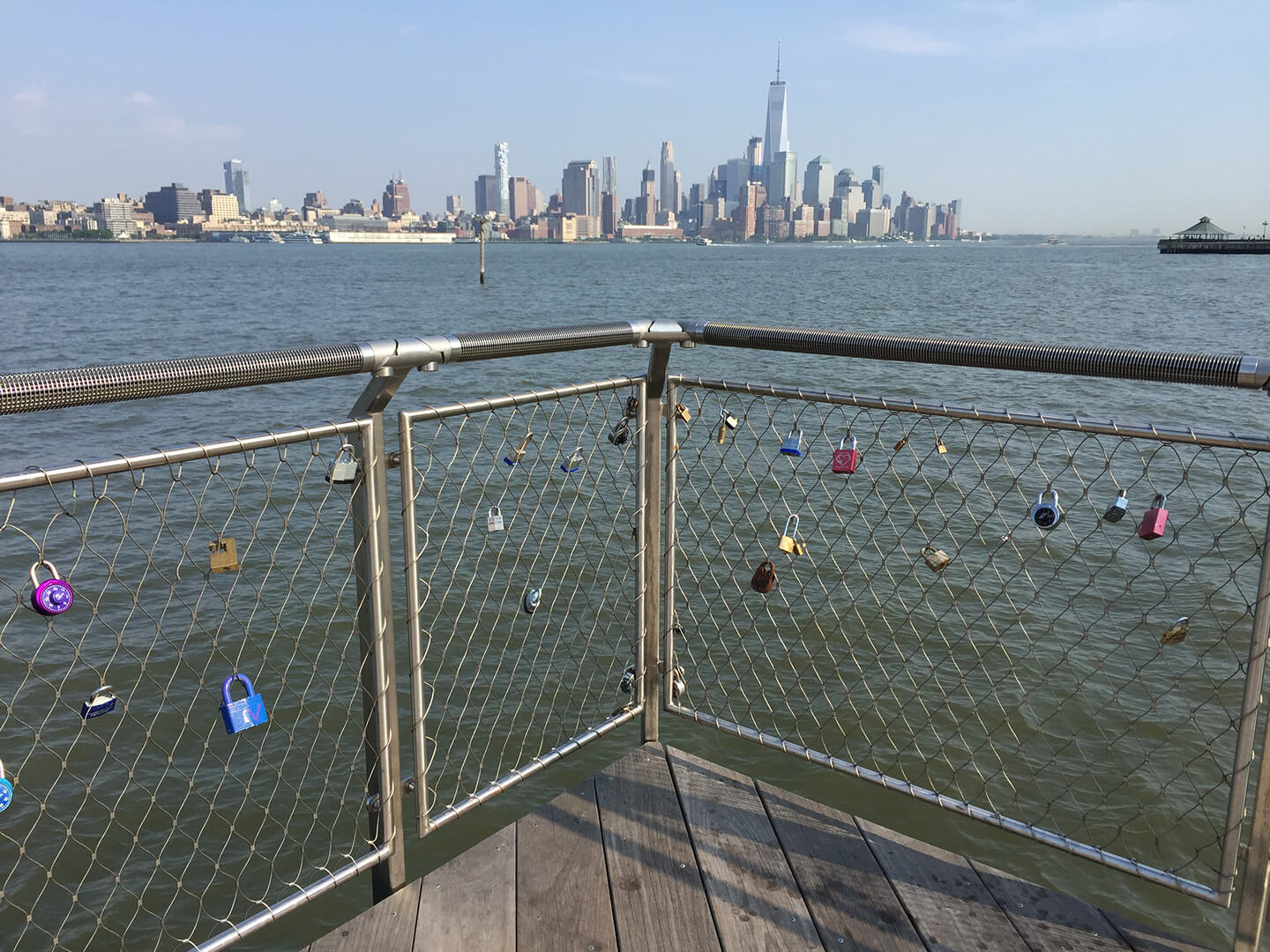 Pier C Park hoboken love locks