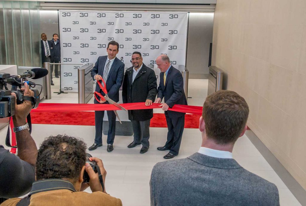 30 montgomery jersey city tower ribbon cutting