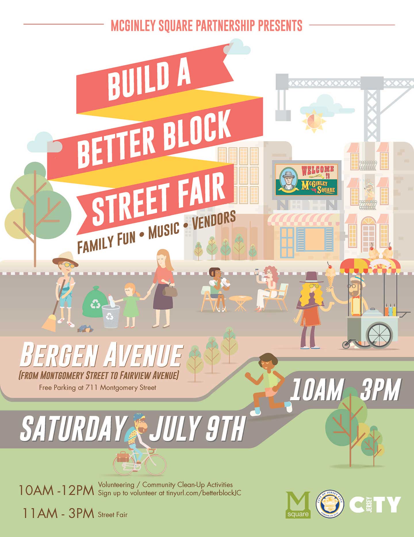 build a better block street fair mcginley square jersey city