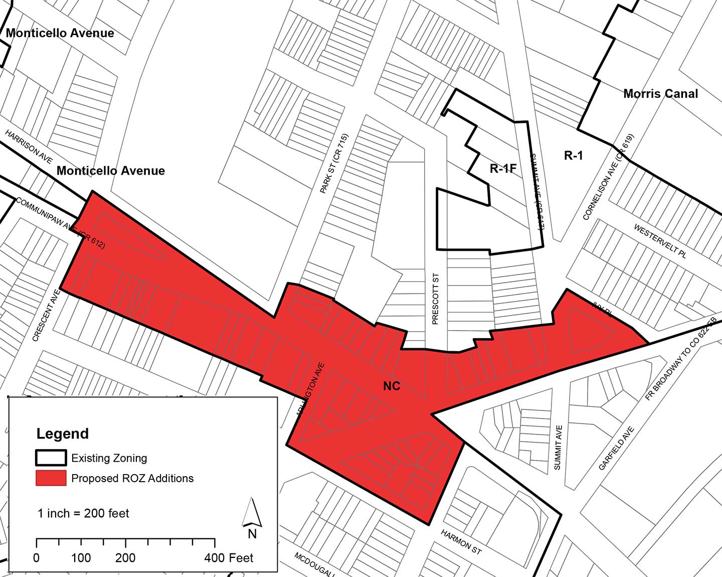 bergen lafayette restaurant overlay zone