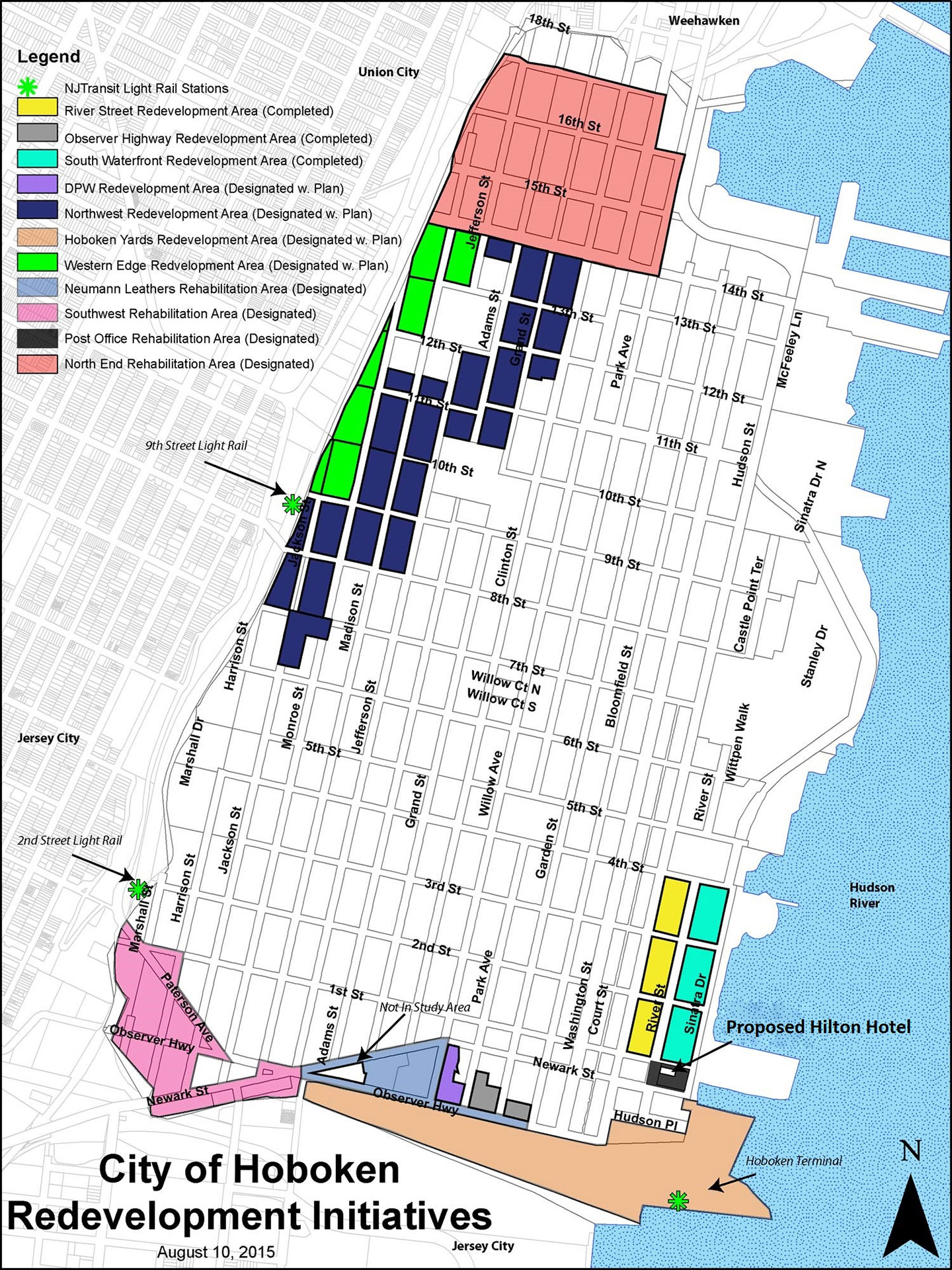 city of hoboken redevelopment plan map
