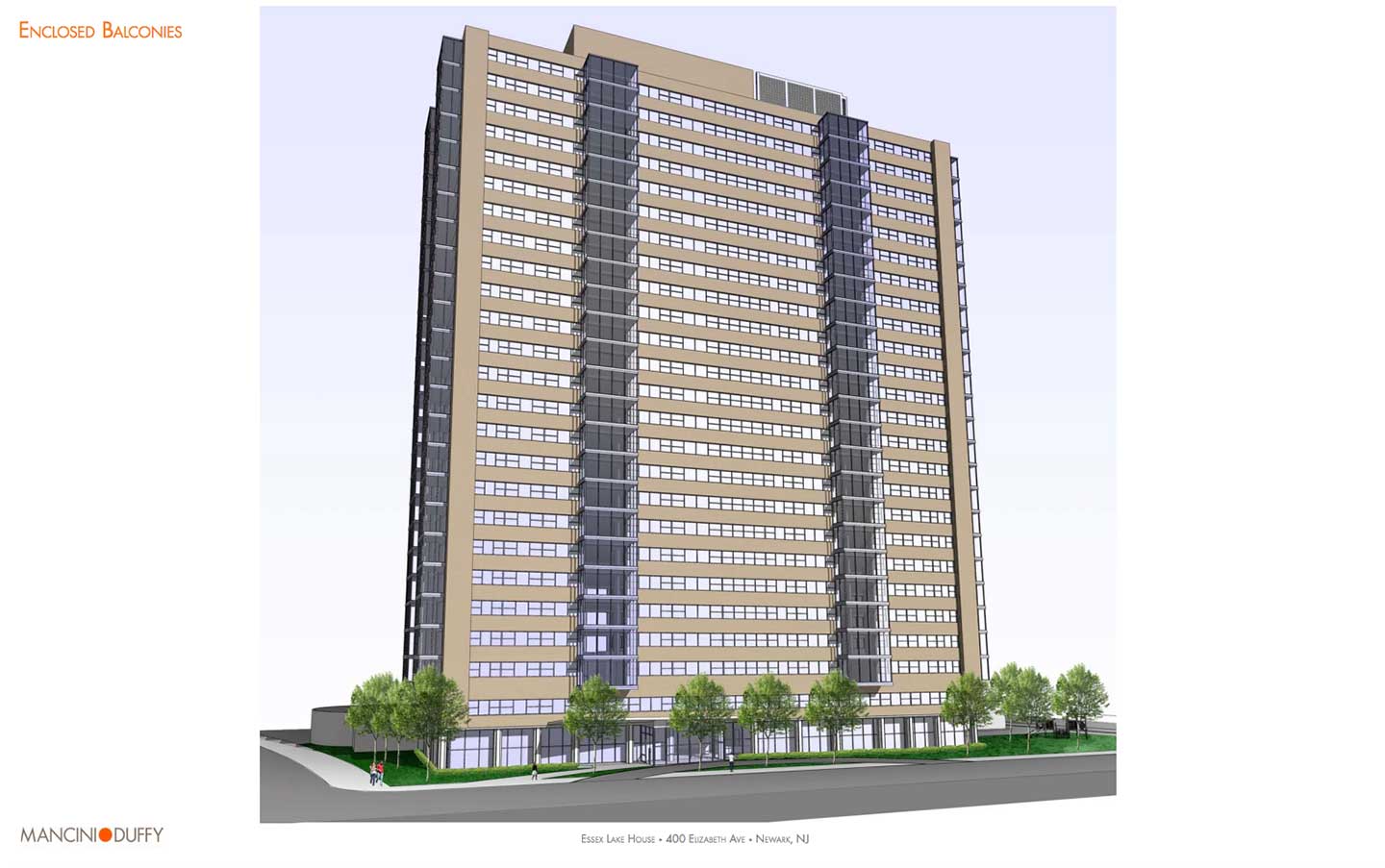 essex lake house 400 elizabeth ave newark rendering