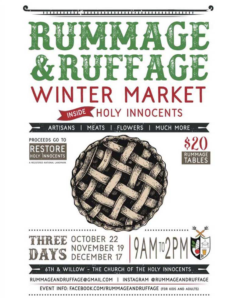 rummage and ruffage winter market hoboken flyer