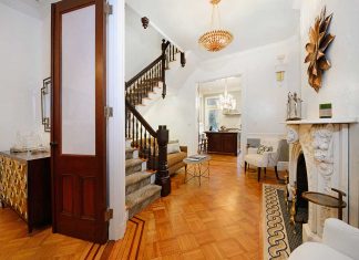 hoboken real estate for sale 1106 bloomfield st living stairs