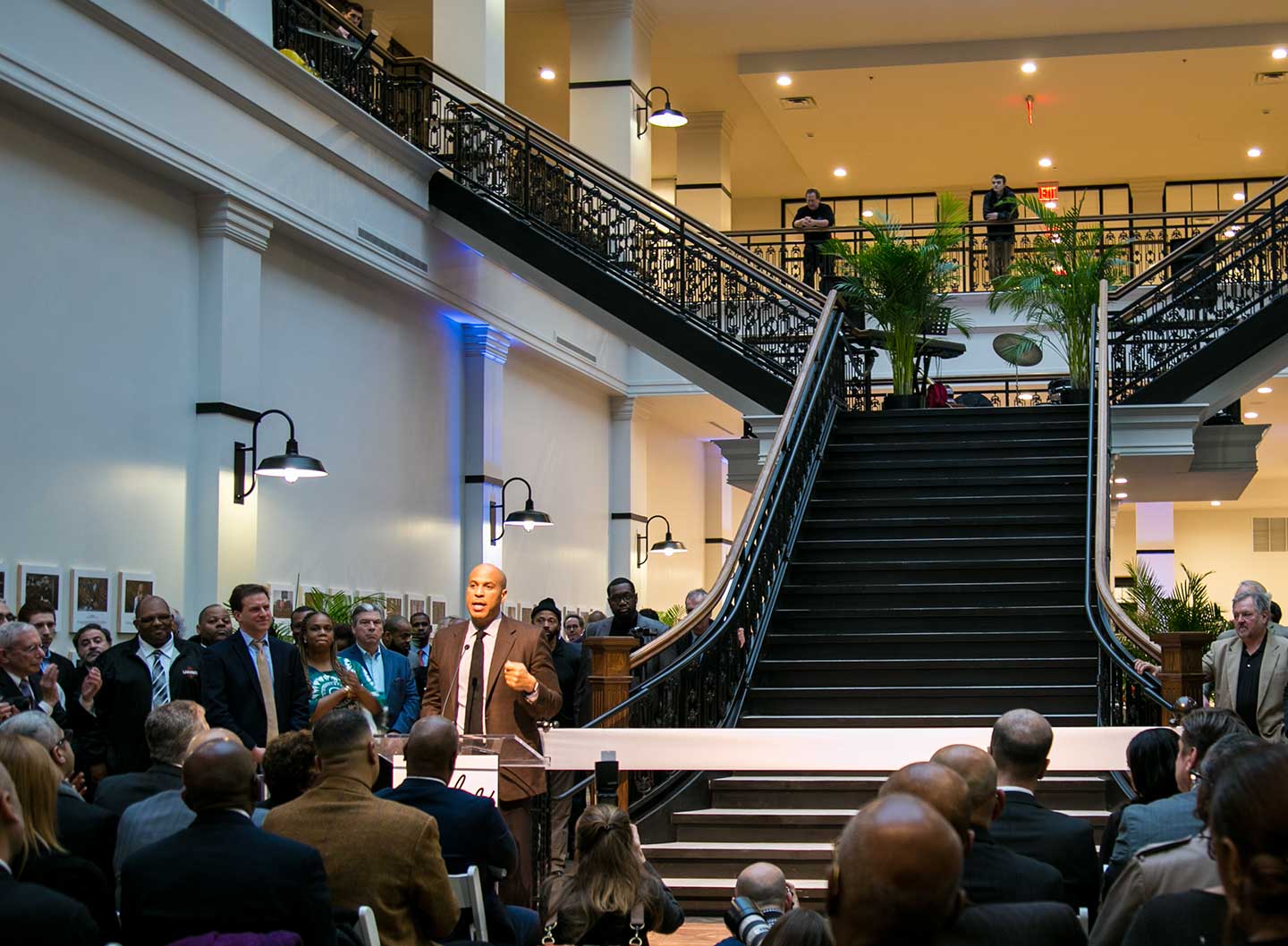 senator booker hahne newark opening