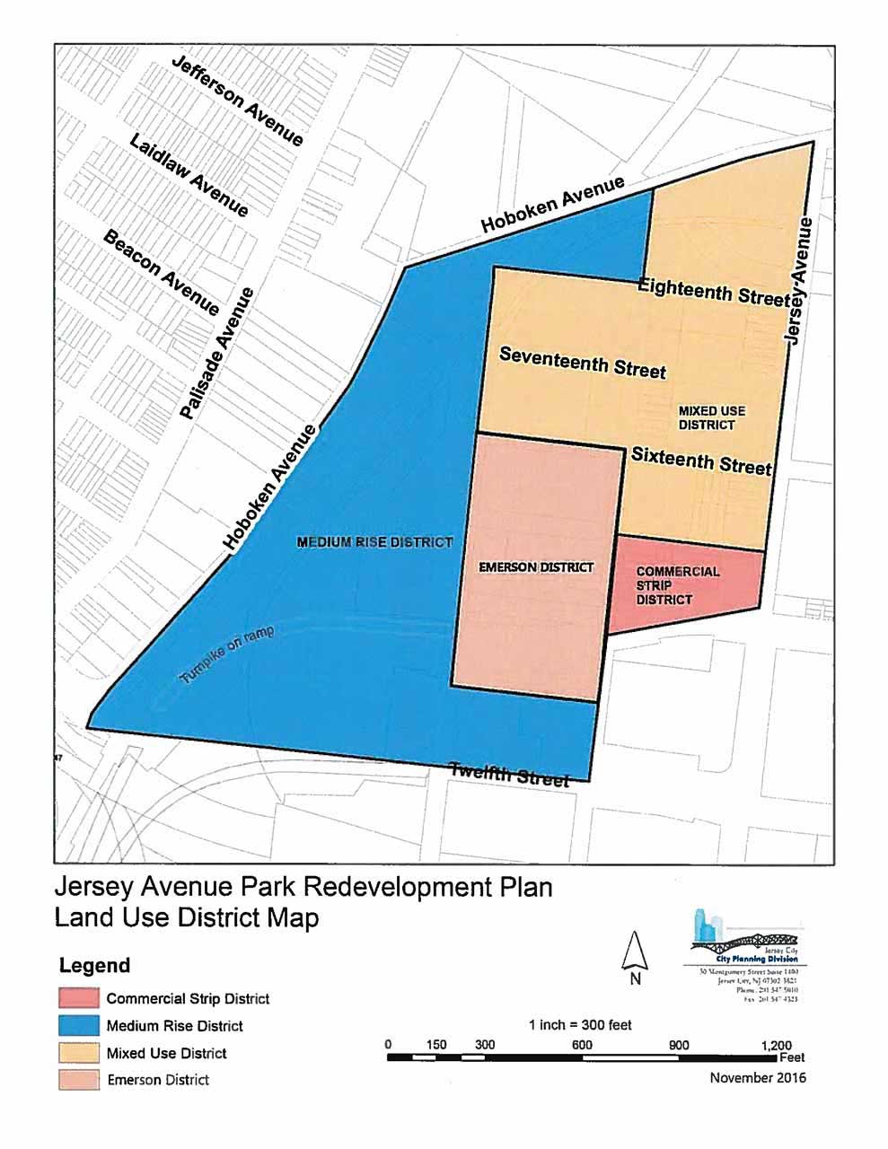 soho west land use district map jersey city