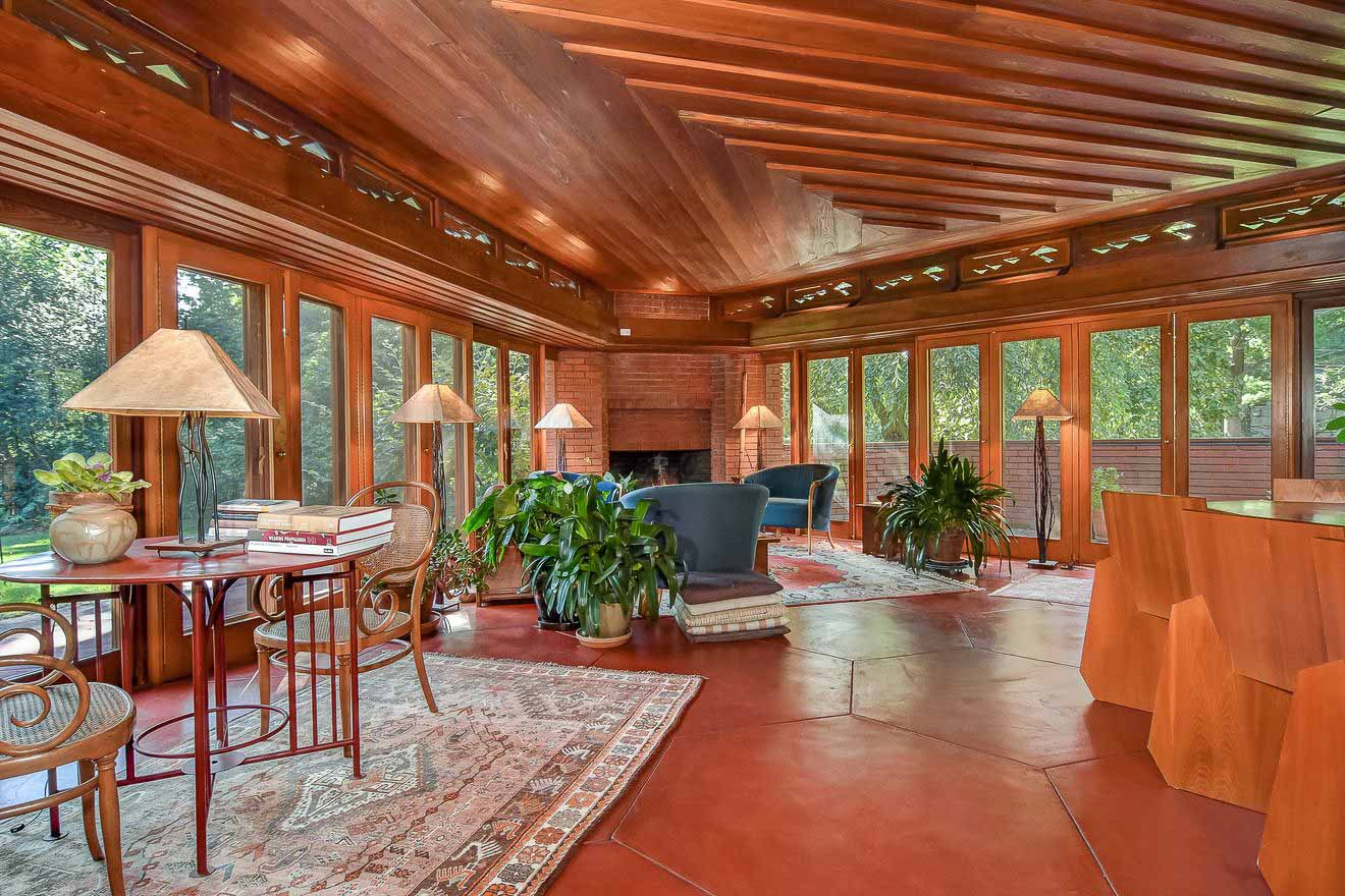 63 chestnut hill place frank lloyd wright glen ridge new jersey living