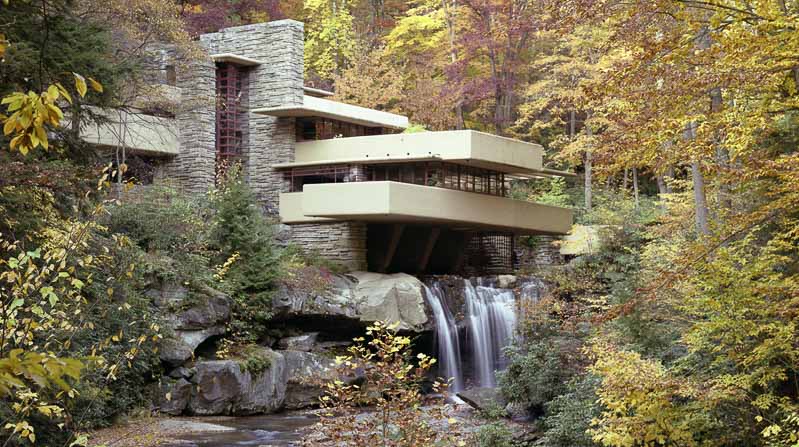 fallingwater frank lloyd wright exterior