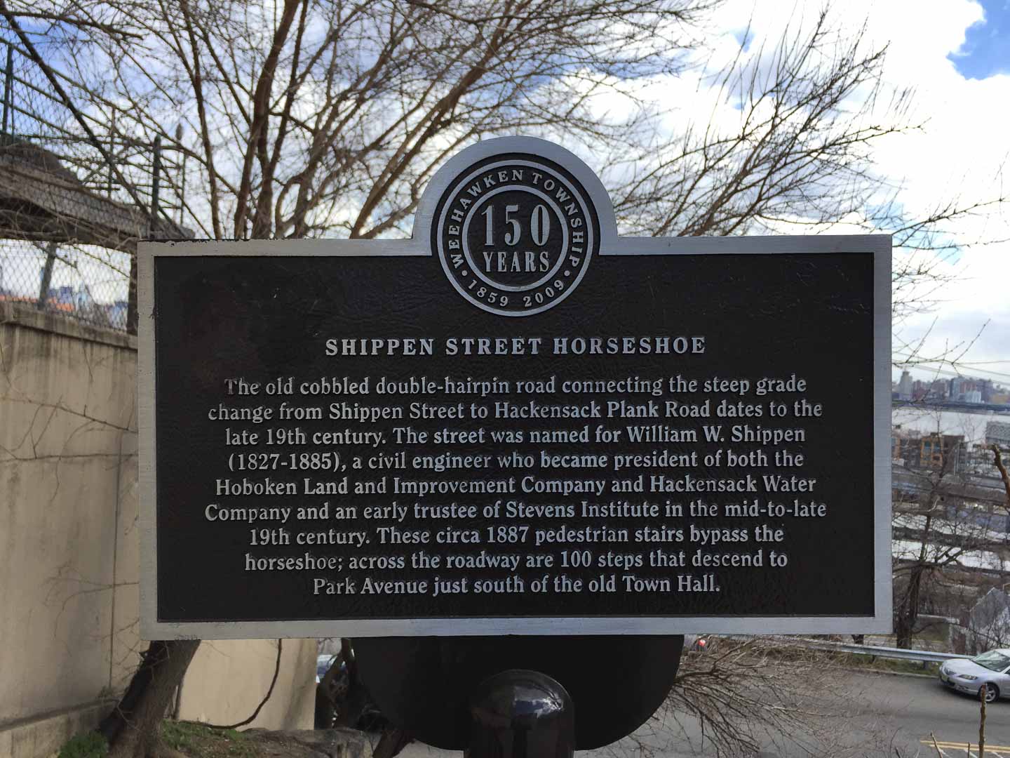 shippen street plaque weehawken