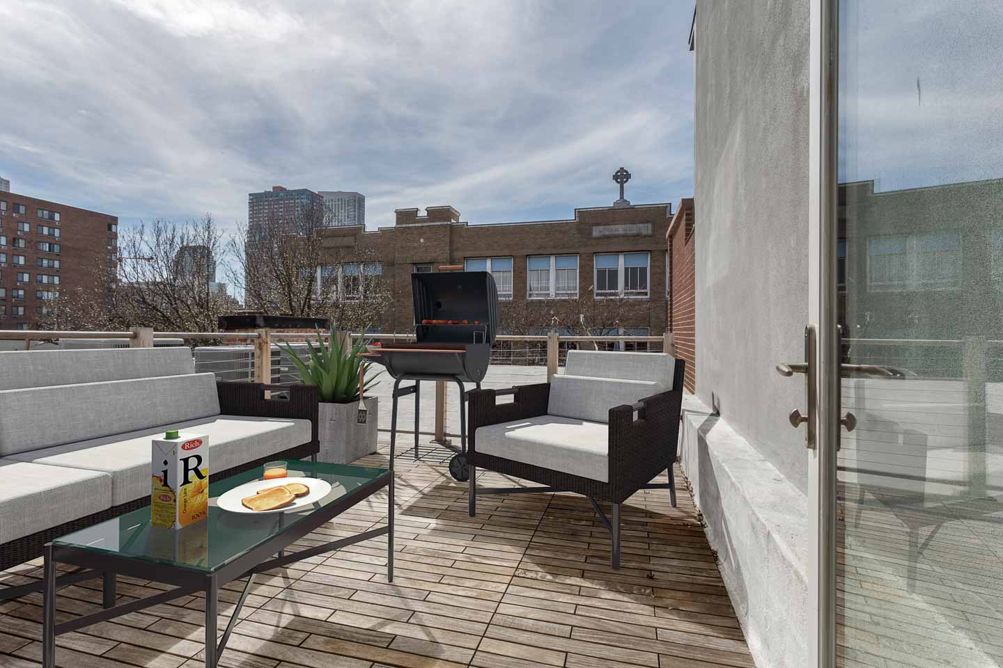 jersey city real estate for rent 210a third st roof deck
