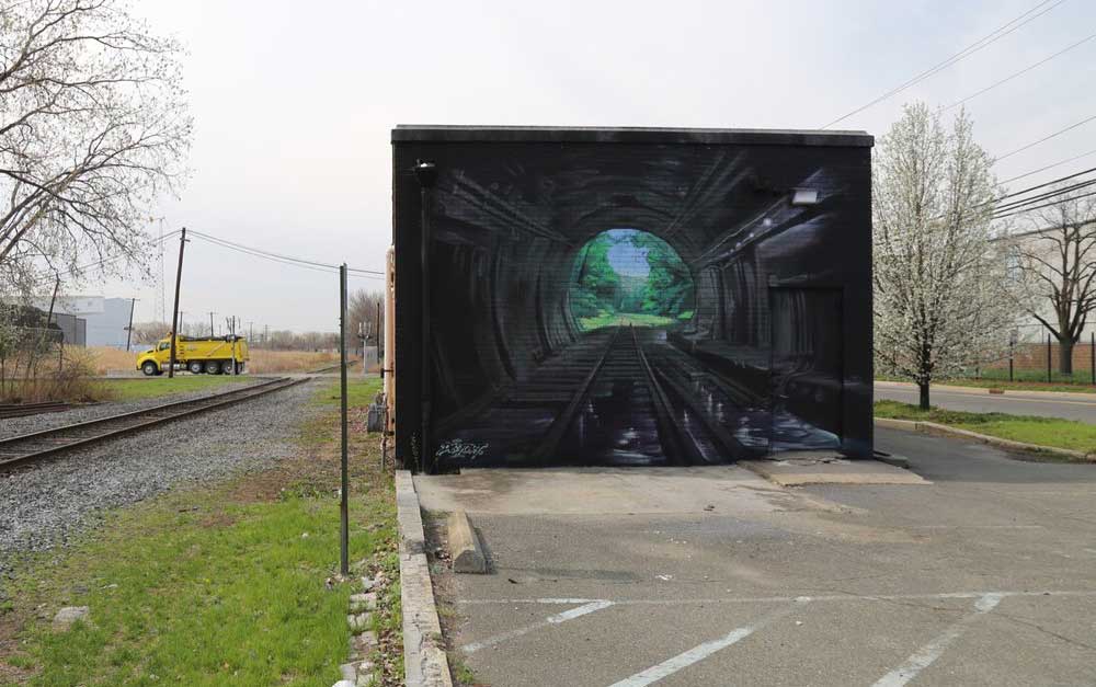 distort mural jersey city holland tunnel