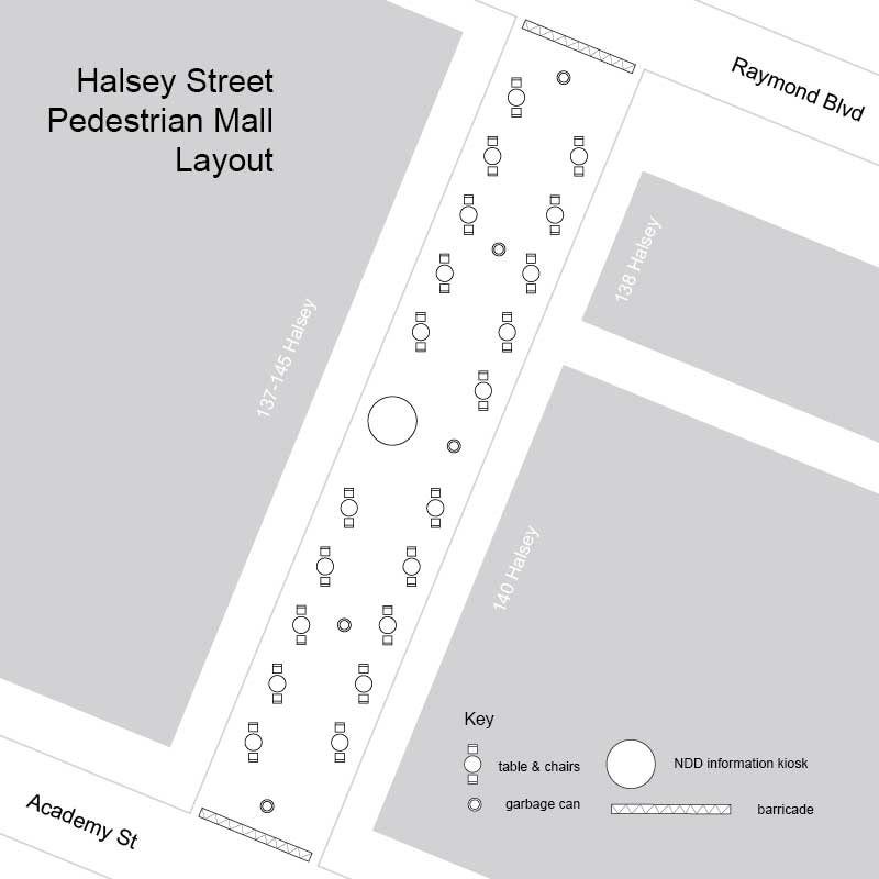 halsey street pedestrian mall newark