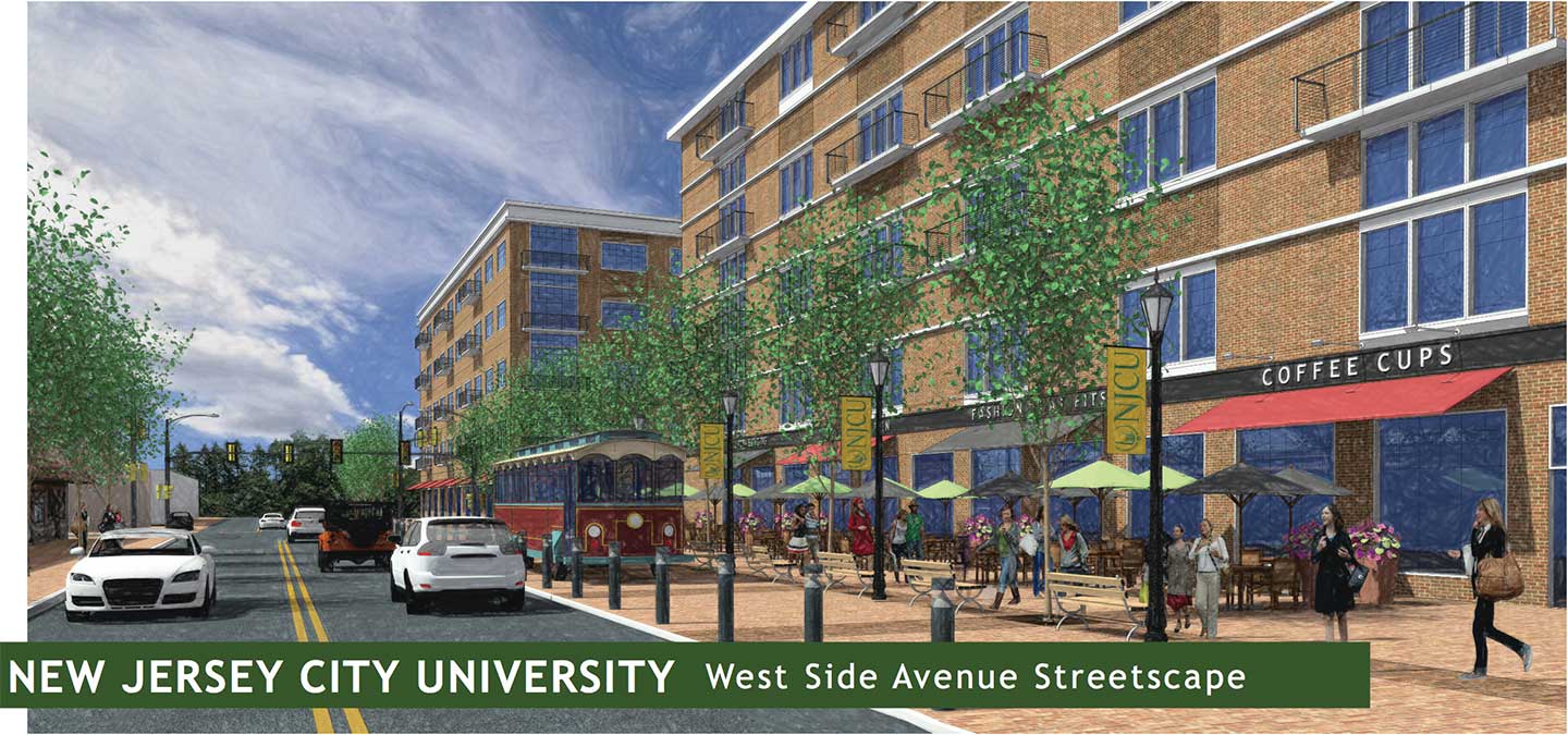 jersey city university place development rendering