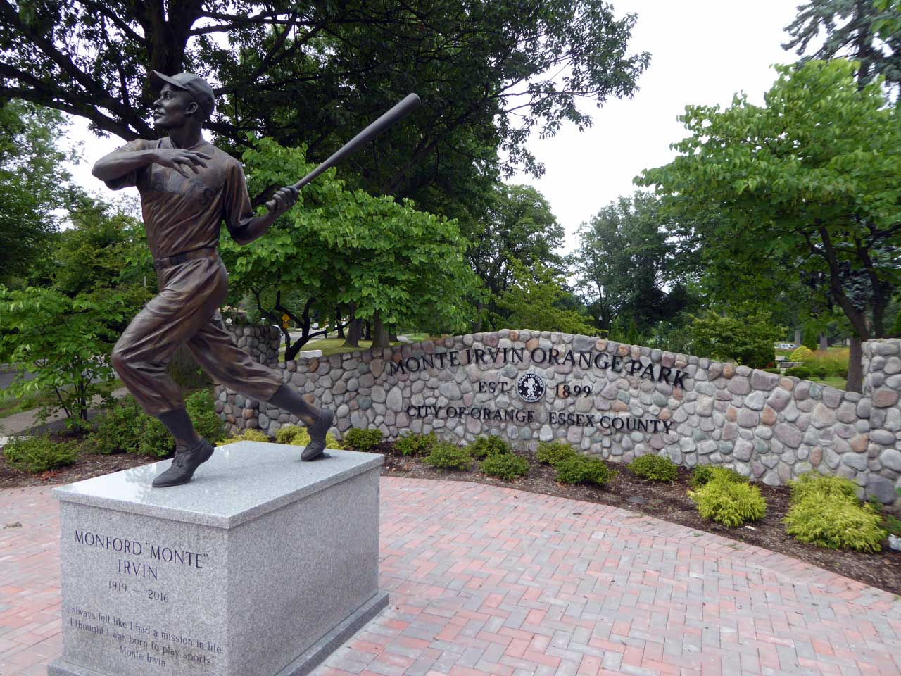 Orange Monte Irvin Orange Park Statue