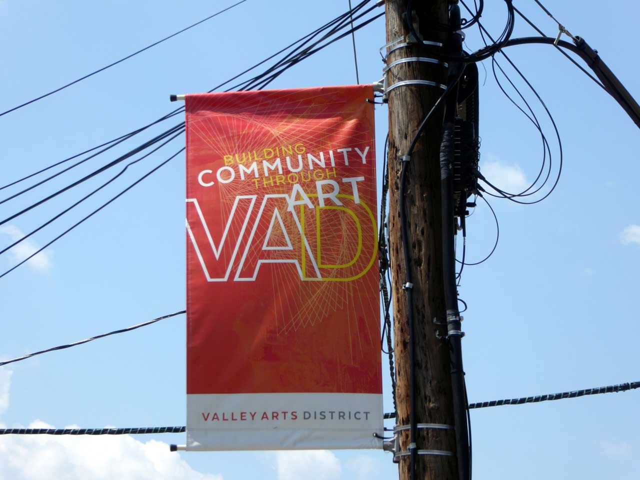 Orange Valley Arts District Sign
