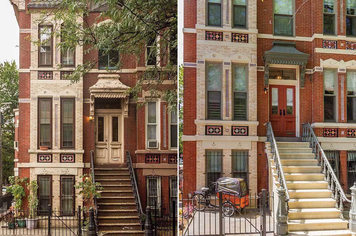 Hampton Court Jersey City Before After Stoop