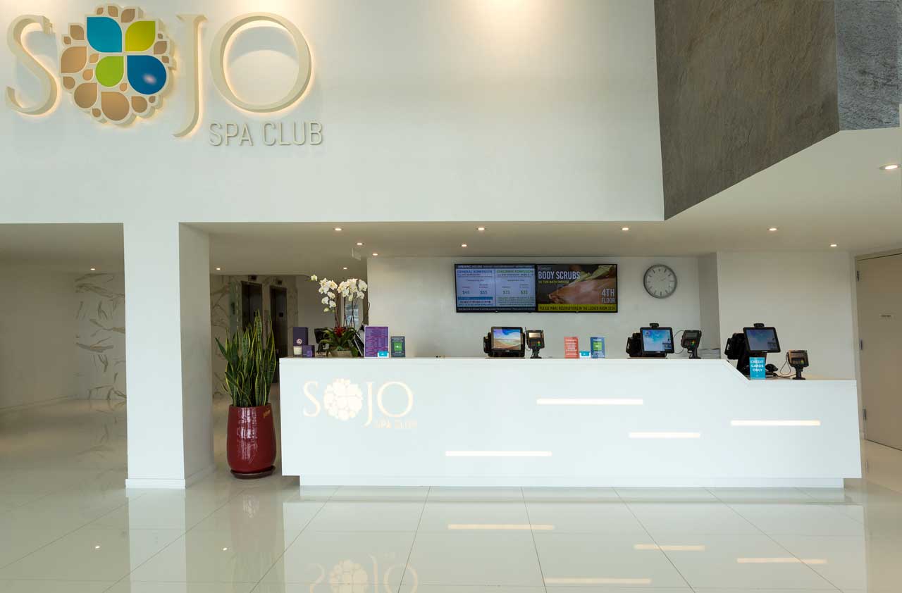 Sojo Spa Club Porcelanosa Edgewater Reception