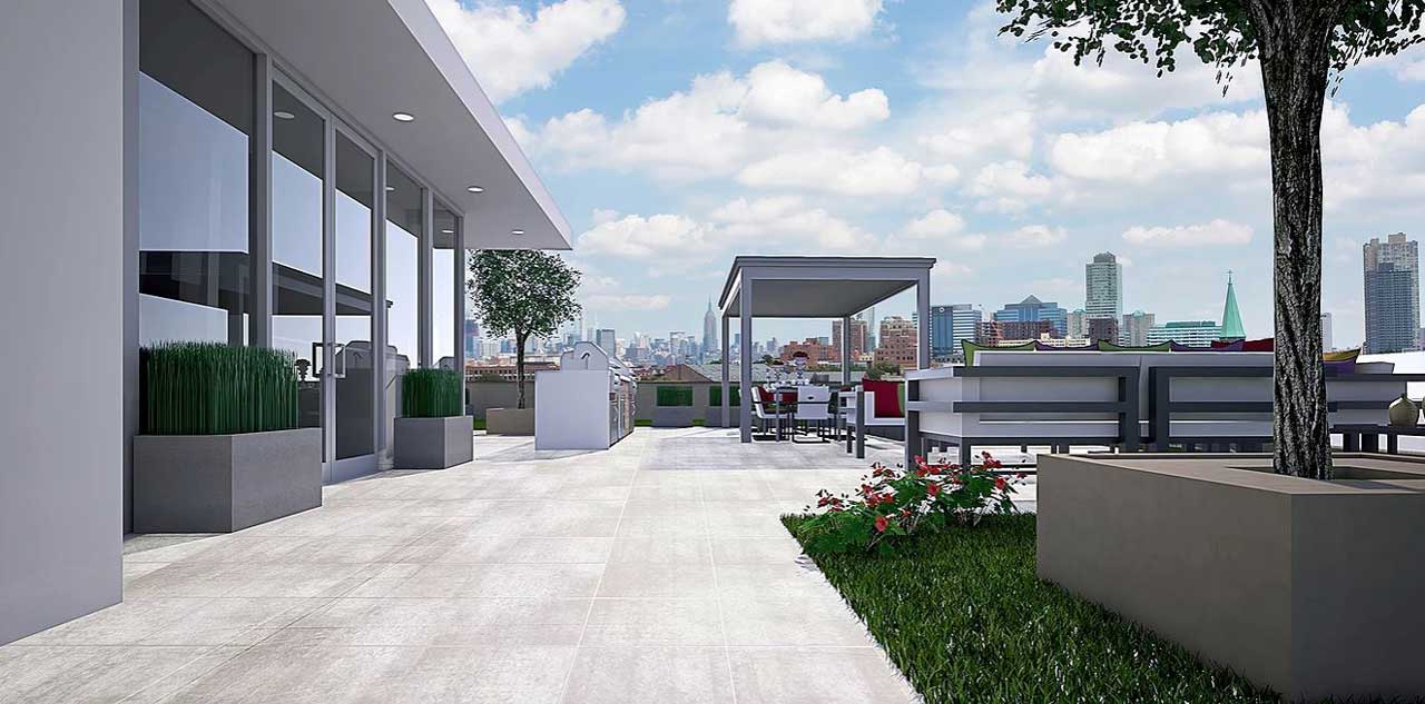 380 Newark Avenue Jersey City Green Roof Deck 2