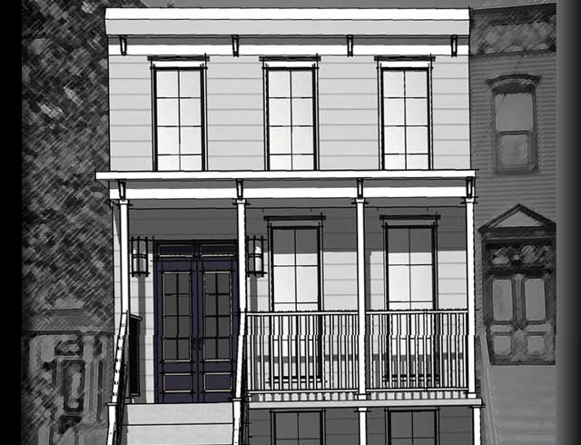 85 Bowers Street The Heights Jersey City Exterior Sketch