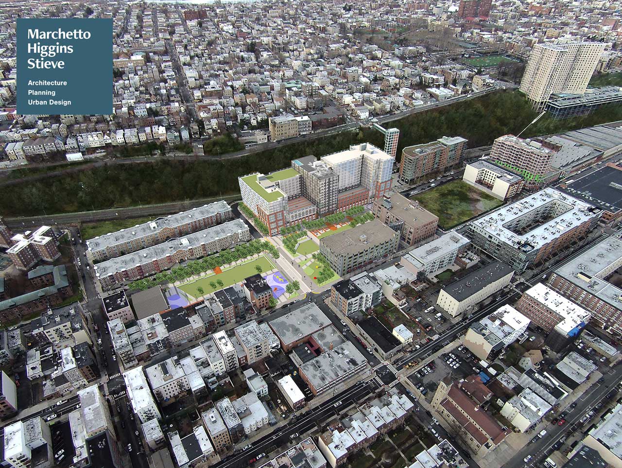 700 Jackson Hoboken Aerial View