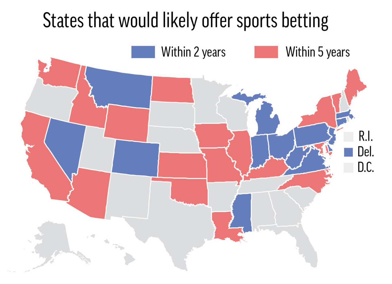 Sports Betting Legal New Jersey Future Map