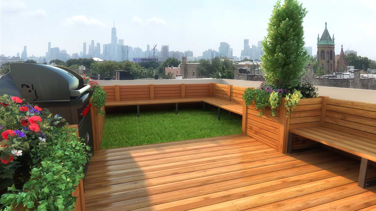 194 Cambridge Avenue Condos For Sale Jersey City Heights Roof Deck