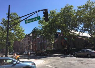 Washington Street Hoboken Redesign Crooked Sign