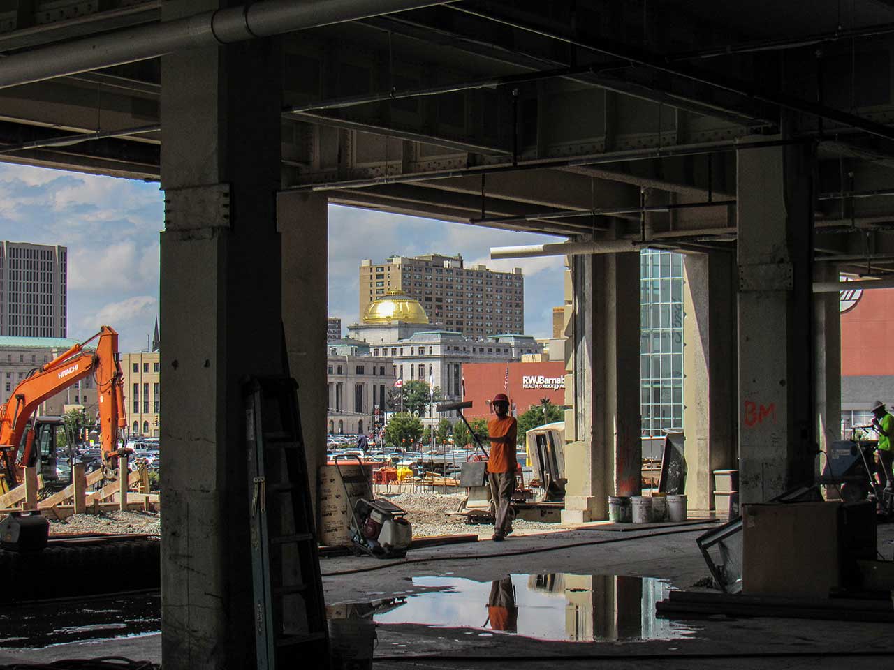 Ironside Newark Construction Progress Interior Worker