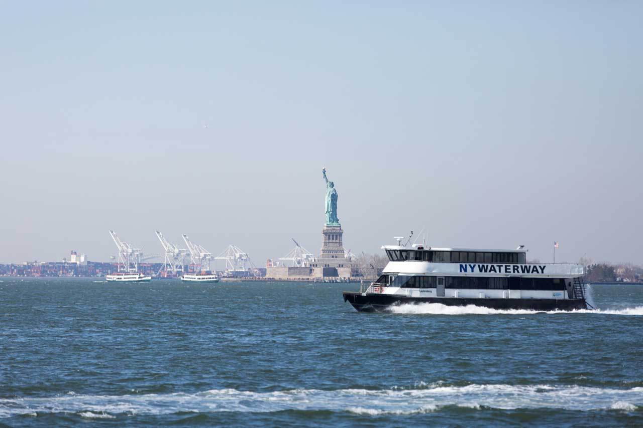 Commute by ferry to New York City and New Jersey