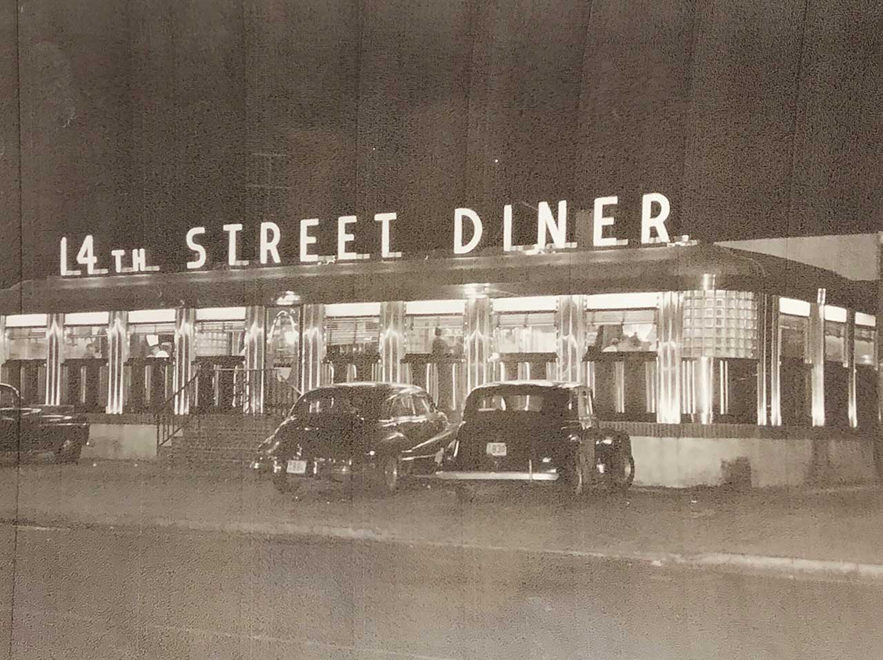 Malibu 14th Street Diner Hoboken Historic Photo