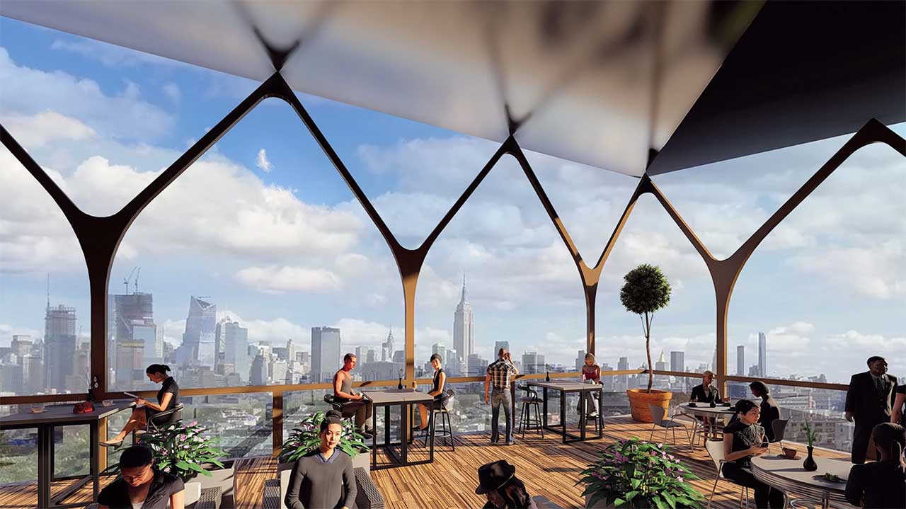 Penthouse Rooftop Restaurant Proposed Jersey City