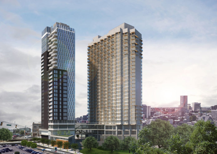 Plans Submitted for Two-Tower, 524-Unit Bergen Arch Plaza in Jersey City 414 432 Hoboken Avenue Jersey City 2