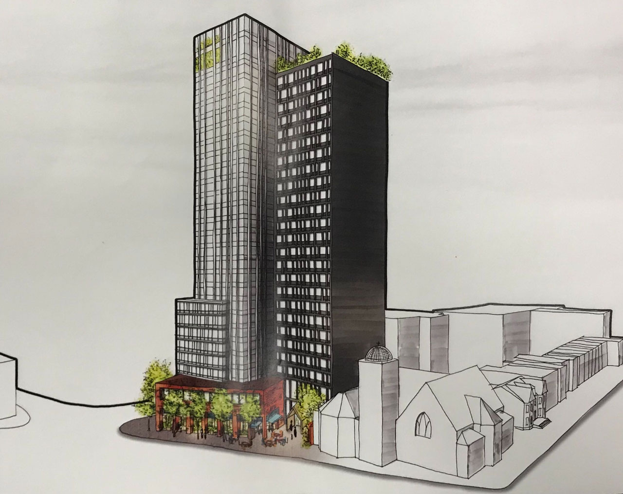 Plans Show a 25-Story Urby Tower Could Come to Journal Square