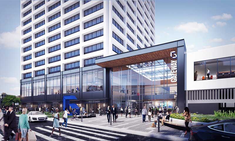 Gateway Center Newark Entrance Rendering