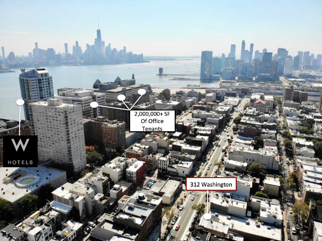 Hoboken Aerial Shot Office Tenants