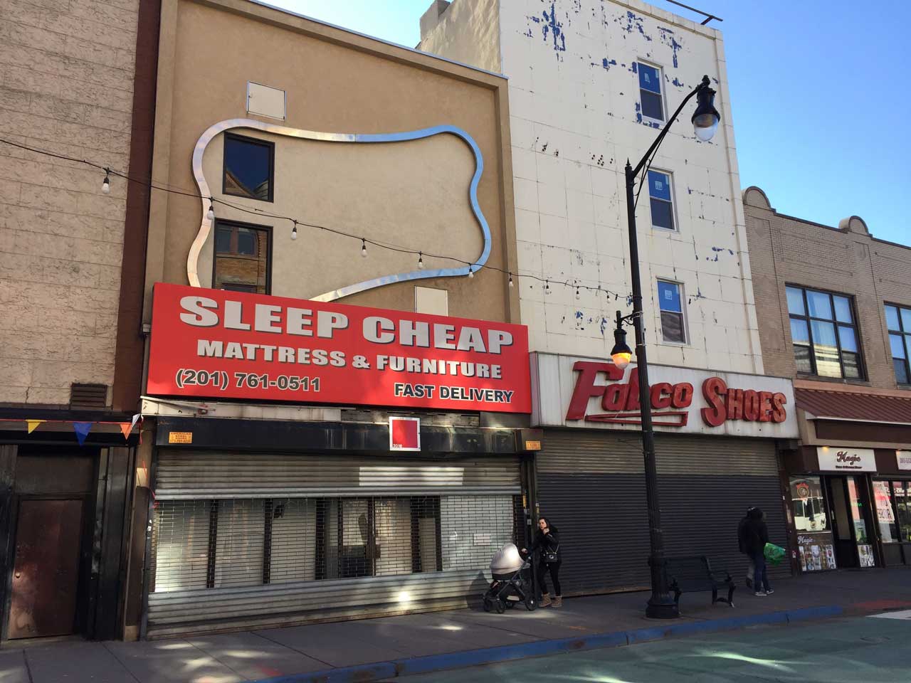 Newark Avenue Pedestrian Plaza Closed Jersey City