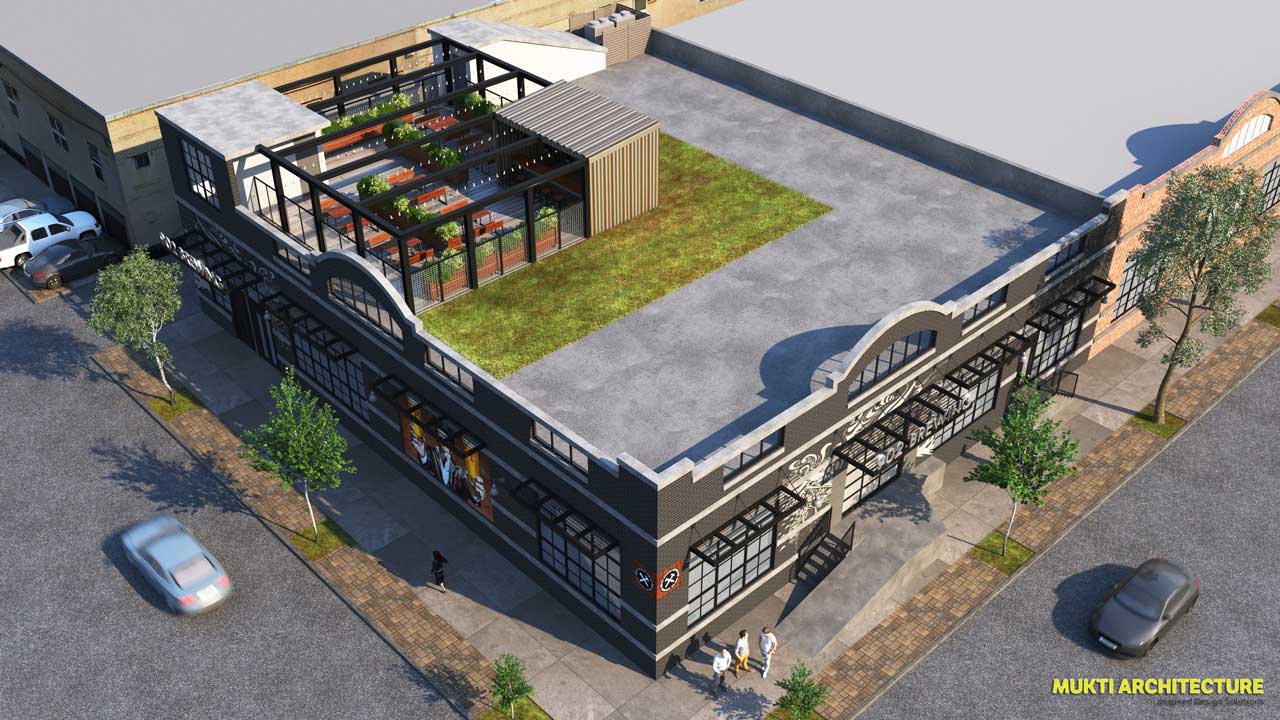 902 Brewing Company Jersey City Roof Rendering