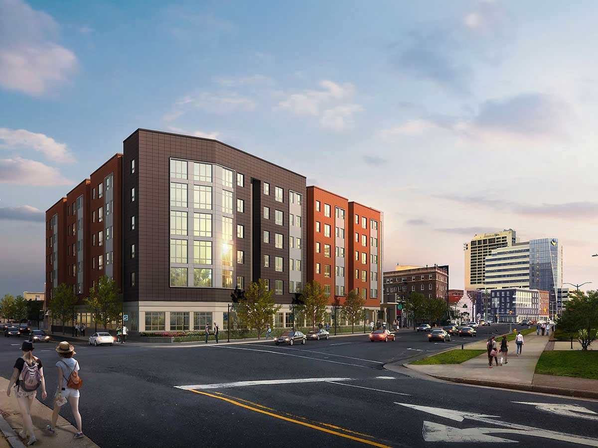 Stockton University Atlantic City Dorms Rendering