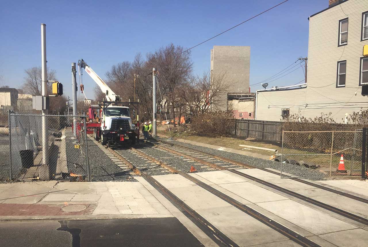 Hudson Bergen Light Rail Repair Work