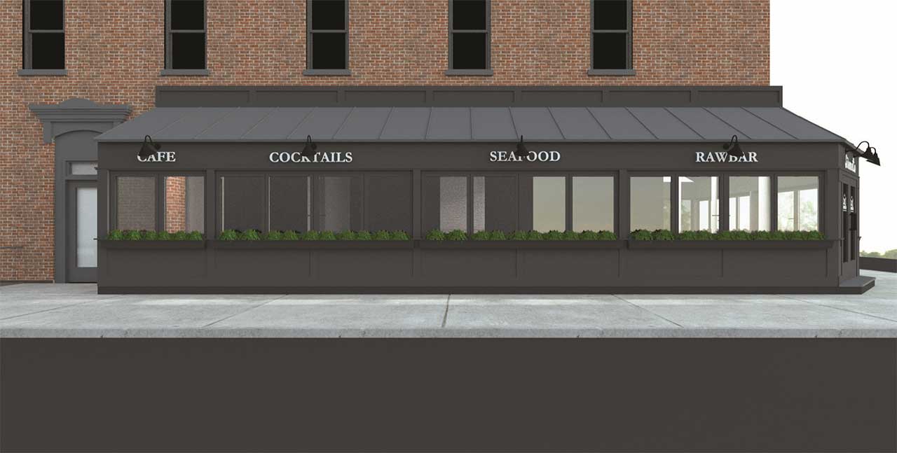 Sirenetta Seafood Raw Bar Hoboken Exterior Rendering