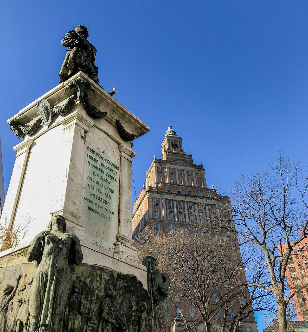 Columbus Statue Removed Military Park Newark
