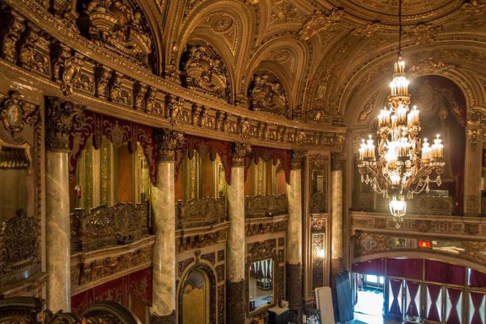 Inside Loews Theater Jerssey City